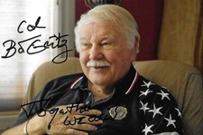 Bo Gritz auto/signed 4x6 photo Vietnam War Ruby Ridge Politics RARE COA LOOK picture