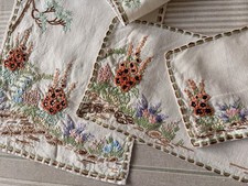 Vintage Hand Embroidered Dressing Table Set - Stunning Work picture