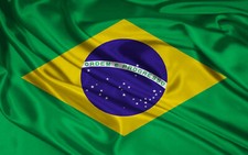 BRAZIL FLAG NEW 3X5ft BRAZILIAN FOOTBALL BANNER better quality satin type picture