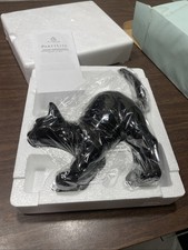 PartyLite Black Cata with Yellow Eyes Tea Light Candle Holder 10” (P9415) picture