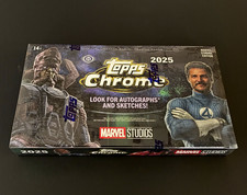 Topps 2025 Chrome Marvel Studios Sealed Hobby Box LOOK FOR *Autographs,Sketches* picture