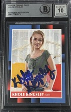 Khole Kingsley Signed Trading Card Beckett Encapsulated Autograph Grade 10 picture