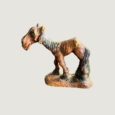Vintage Syroco Brown Bay Hungry Horse Figure Skinny Boney Sway Back Folk Art picture