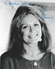 Gloria Steinem Feminist Icon Co-Founder of Ms. Signed 8x10 Photo COA picture