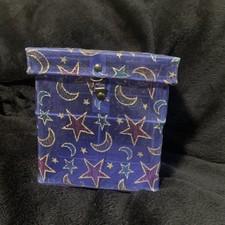 VTG Y2K Hinged Celestial Mesh Box Container Trinket Box picture