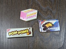 Vintage Refrigerator Magnets Oreo Dunkin Donuts Pom Poms Nabisco SET OF 3 picture
