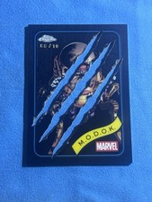 2025 Topps Chrome Black Refractor Clawed /10 - Marvel - M.O.D.O.K #117 picture