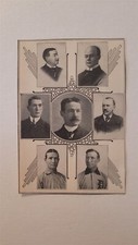 World Series Officials Frank Chance Hank O'Day 1908 Reach Black Border Panel picture