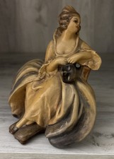 Vintage Chalkware Italian Woman Made In Italy picture