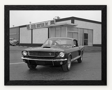 12X9.5 FRAMED 1965 SHELBY MUSTANG GT350S SCCA B-PRODUCTION RACE CAR PHOTO REPRO picture