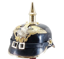 German Pickelhaube Helmet Imperial Militaria Spiked Prussian Eagle Wappen Helmet picture
