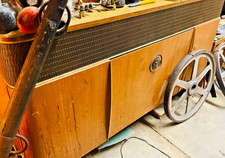 Vintage Grundig Tube Radio Music Cabinet with, 33-45-78 RPM Record Player picture