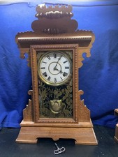 19th Century American “Gingerbread” Shelf Clock William Gilbert Clock Co.- VTG picture