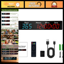 Digital 999 Days Countdown Count Up Timer Clock with RGB Color picture