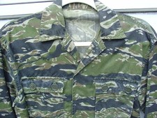 Original Vietnam TIGER Stripe Camo Shirt Splotch Pattern Montagnard picture