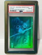 1994 The Amazing Spider-Man Marvel Venom Hologram #3 1st Edition PSA 8 picture