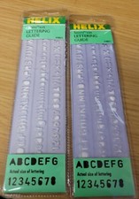 Vintage 2 each Helix Lettering Guide, template, 5mm 1/4 inch. Old Stock - New picture
