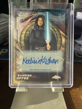 2026 Topps Chrome Star Wars Barriss Offee Nalini Krishan Superfractor Auto 1/1 picture