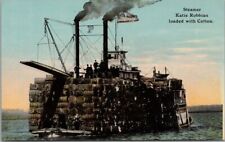 1910s Mississippi River Boat Postcard 