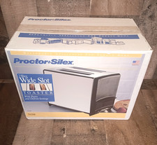 Vintage Proctor Silex 2 Slice Toaster T620B Chrome And Black New Please Read picture