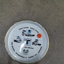 Vintage Car sales and service tAdvertising Ashtray twin cities quad cities 1970 picture