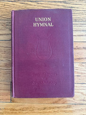 Vintage 1945 Union Hymnal Jewish Worship Songs Prayers Judaica Hebrew Music picture