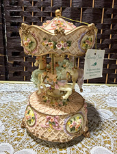 Heritage House County Fair Carousel Music Box - Over The Rainbow picture