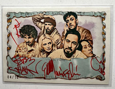 2026 Topps Allen & Ginter Linkin Park Red Ink Quintuple Auto /10 #AA-LP 04/10 picture