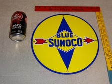 VINTAGE NOS BLUE SUNOCO GASOLINE &☀️SUN OIL COMPANY 11 3/4