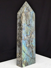 Labradorite Tower Amazing Flash Crystal Gemstone Tall Big Point Chakra Wand picture