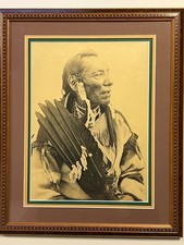 Original Native American Two Guns White Calf Chief Framed Photograph; Late 1800s picture
