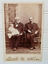 Northampton Mass Vintage Cabinet Photograph Distinguished Gentlemen Men 6