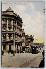 c1910s Princes St AMP Buildings Dunedin New Zealand Industria Series Postcard picture