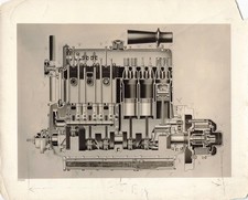 Locomobile Company of America 1915 Photo Drawing Motor Cross Section *P183c picture