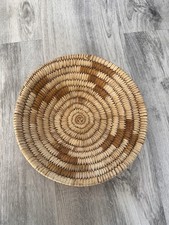 Vintage Mid-Century Tohono O’odham Papago Basket Bowl - Sophia Francisco w/ Tag picture
