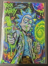 Rick and Morty refractor Custom Art Card picture