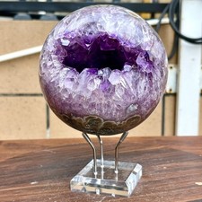 5.17LB Natural Amethyst Open Mouth Laughing Original Mine Fully Polished Cave picture