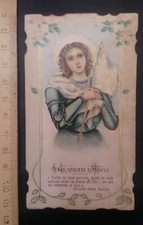 Santino Holy Card S. Joan of Arco, 1920 picture