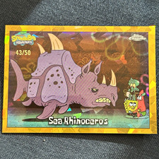 Topps 2025 Topps Chrome SpongeBob SquarePants #172 Sea Rhinoceros 43/50 picture