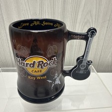 Hard Rock Café Key West Florida Coffee Beer Mug/Stein With Guitar Handle 5.25