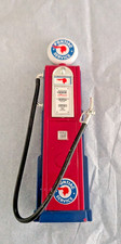 Road Signature Vintage Gas Pum Gasoline Round Bright red Pontiac Service picture