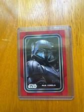 2023 Topps Star Wars Flagship Paz Vizsla RED Parallel #d 09/10 Mandalorian #33 picture