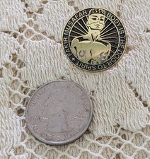 Rare Vintage Fakir Musafar Pinback Button Modern Primitive Body Piercing Mod picture