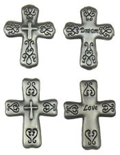 Ganz Love Dream Pocket Cross Set 4 Metal Crosses Prayer Card Gift Religious Gift picture