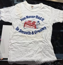 VINTAGE BORDEN YOGURT SHAKE T SHIRT ADVERTISING 70’s SPOKANE HANES CHILDS MED picture