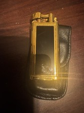 Vintage Dunhill Unique Hammer Black and Gold Lighter, Sparks and lights picture