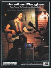 ACOUSTIC AMPS - JONATHAN FLAUGHER  - 2011 Print Advertisement picture