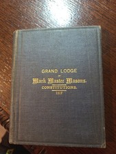 1917 Constitutions Regulations Order Mark Master Masons Freemasonry masonic/632 picture