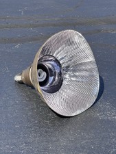 Antique Mercury Glass Shade Xray Industrial Lamp Light 510 Queen Fluted lot 31 picture