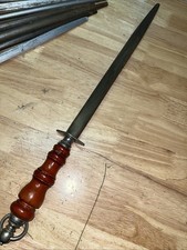 F. Dick Oval Elliptical Sharpening Steel Vintage Honing Rod Germany picture